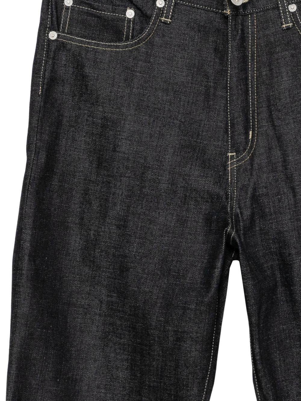 back pocket straight denim