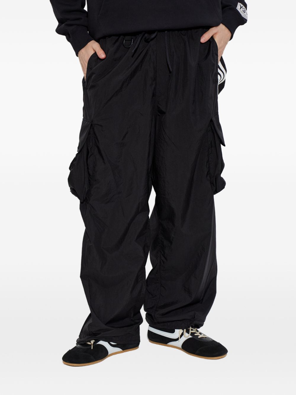 stripe cargo trousers