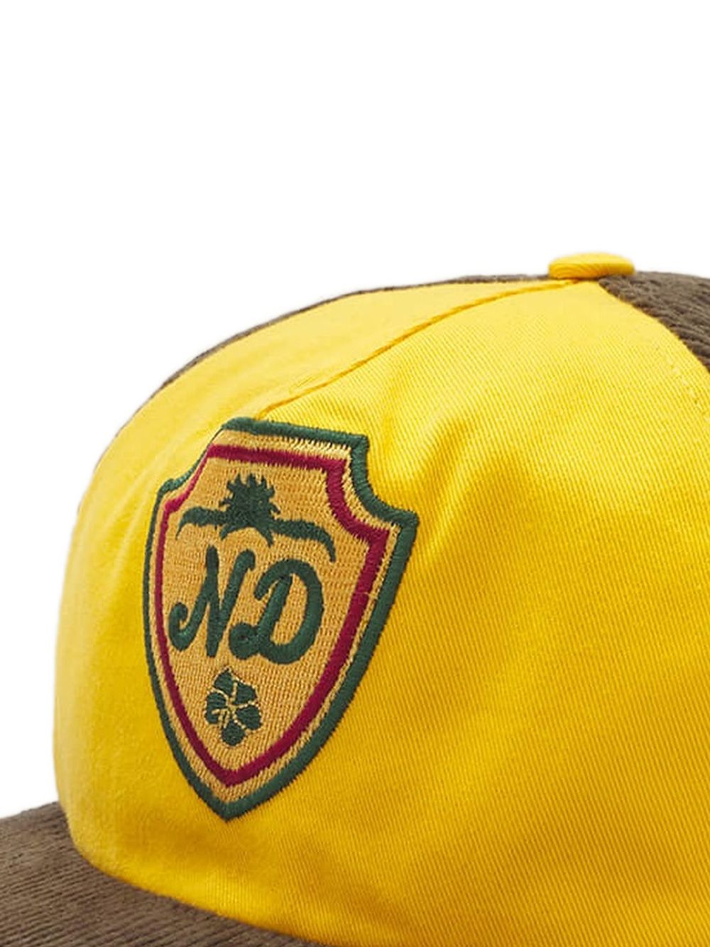 Shield corduroy colourblock cap