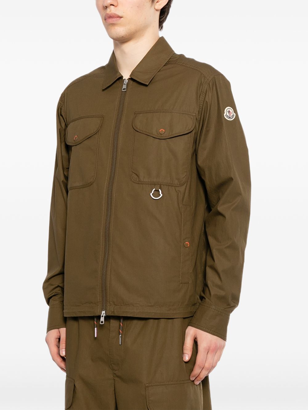 poplin long sleeve jacket