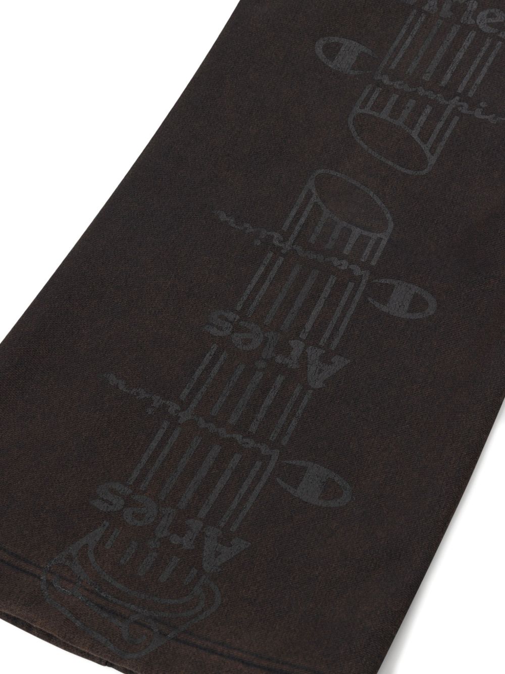 logo-print trousers