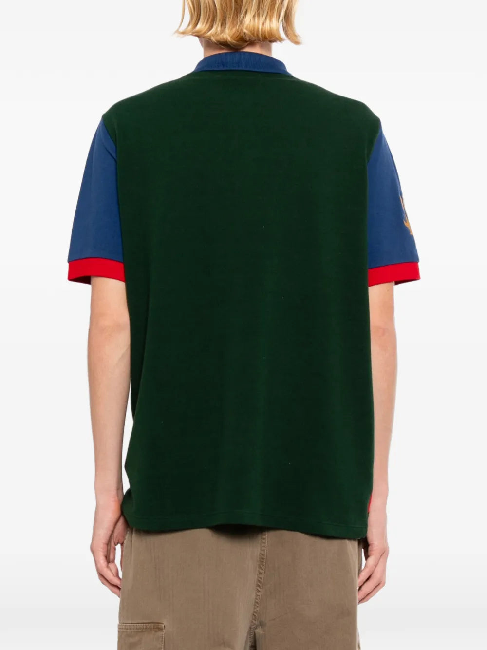 Logo-Embroidered Striped Polo Shirt