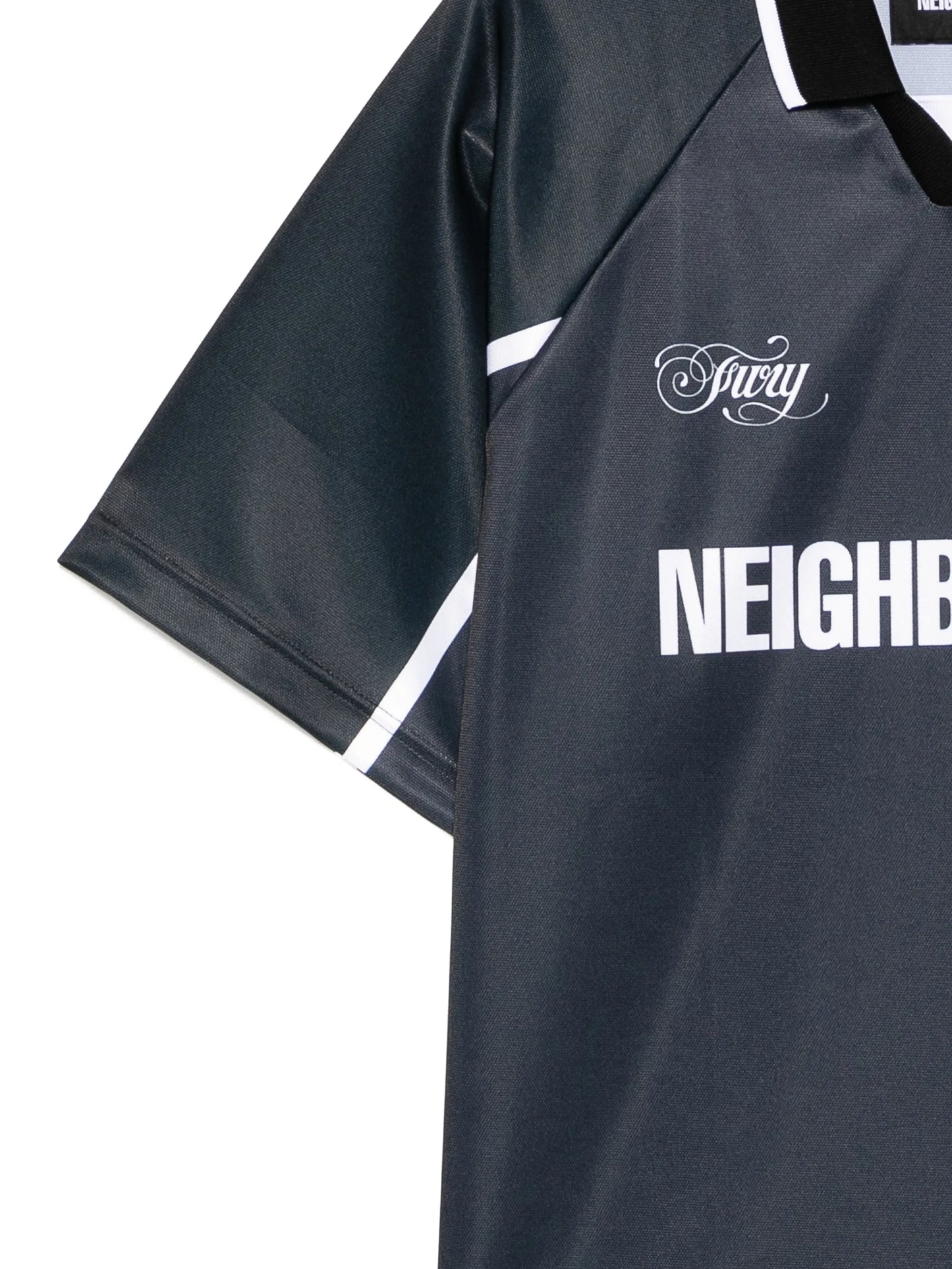 Logo-Print V-Neck T-Shirt