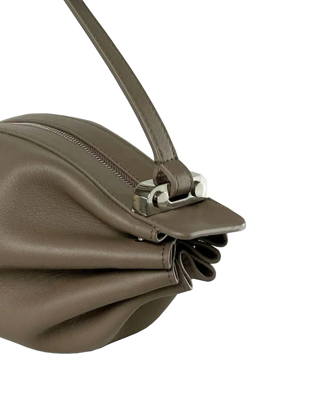 Bonbon Pleated Leather Shoulder Bag