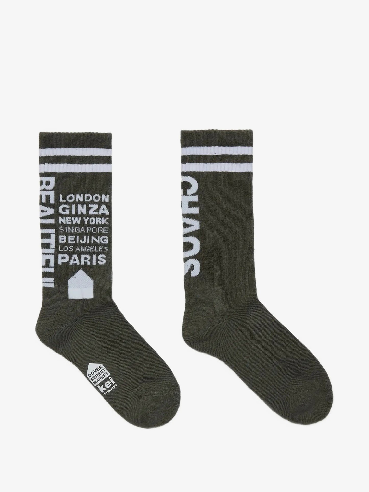 Logo-Print Ribbed-Trim Socks