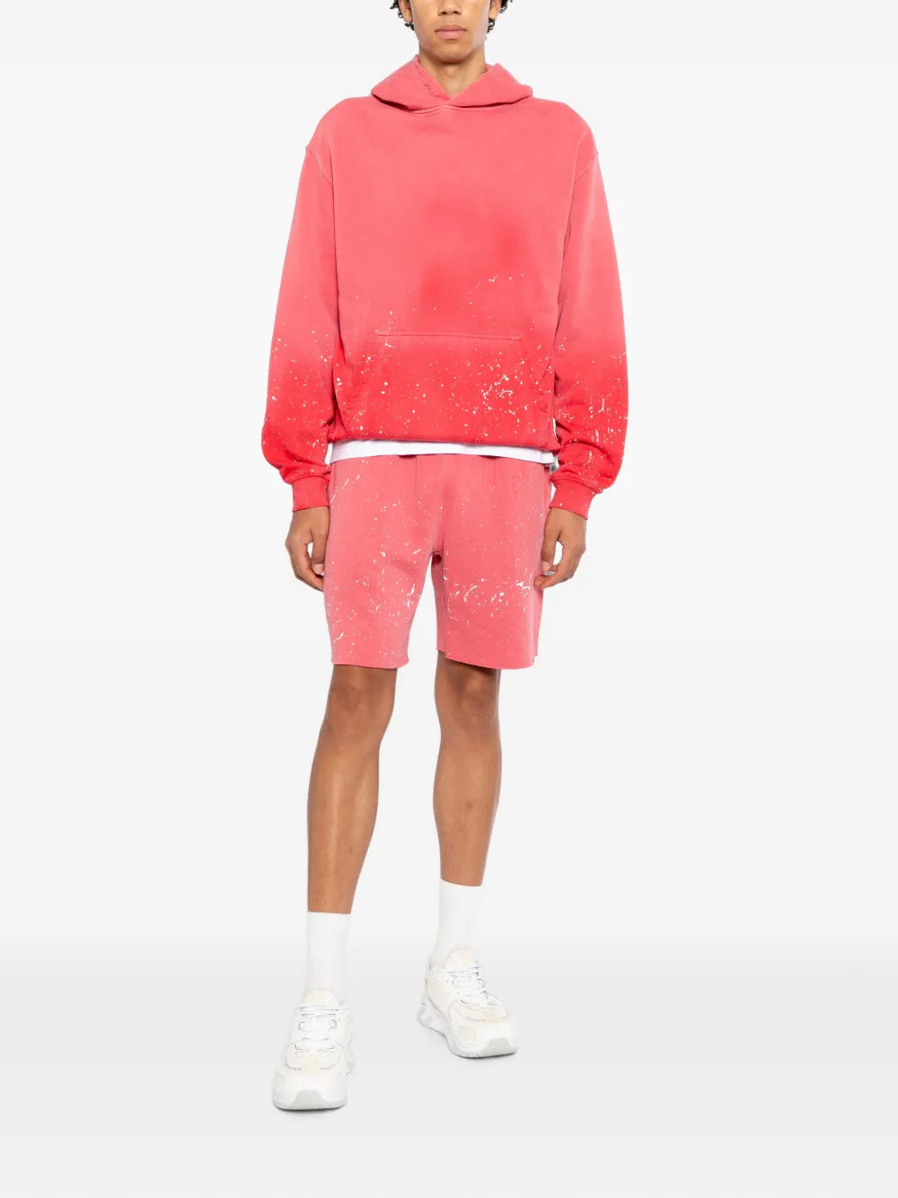 paint-splatter-effect hoodie