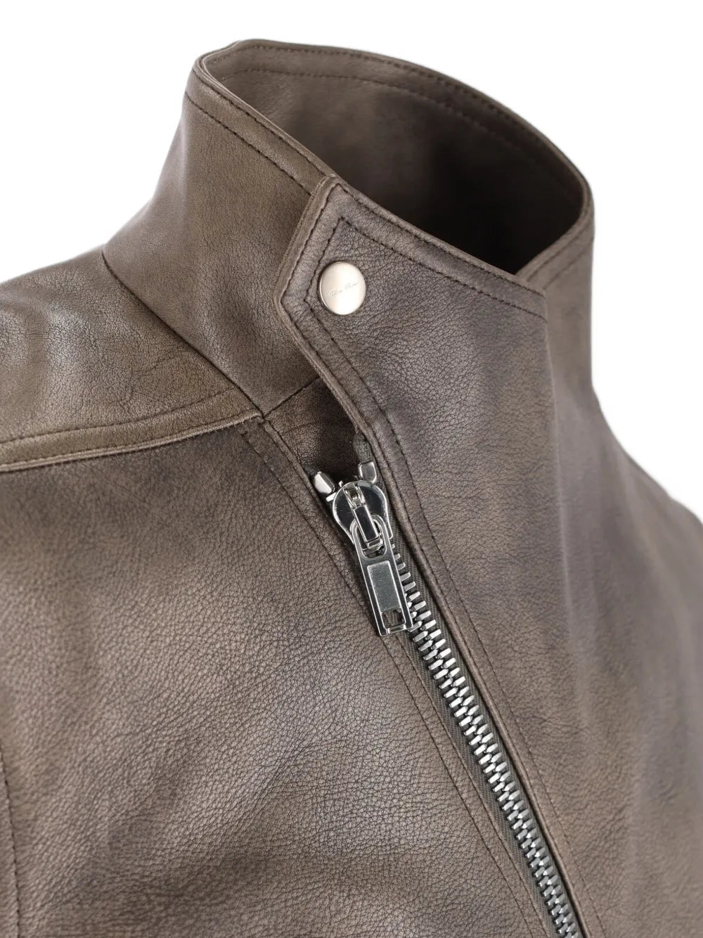 asymmetric leather jacket