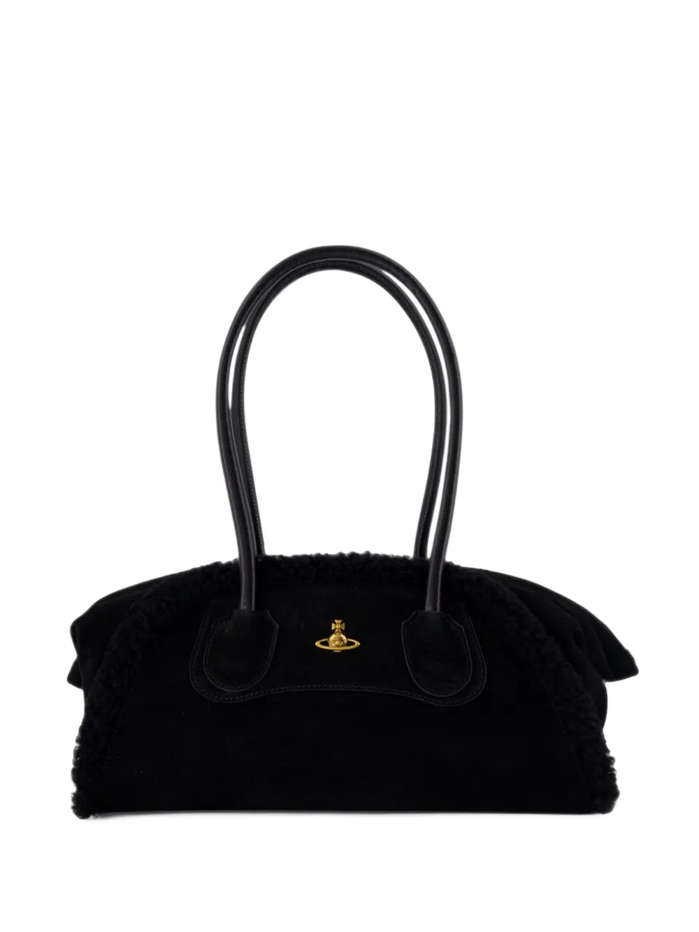 Small Shirley Shearling Shoulder Bag