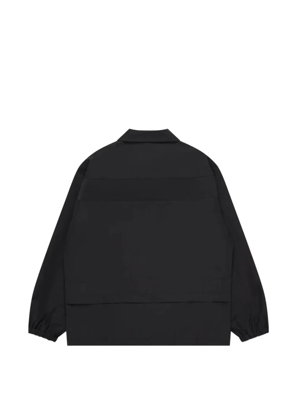 logo-patch panelled shirt jacket