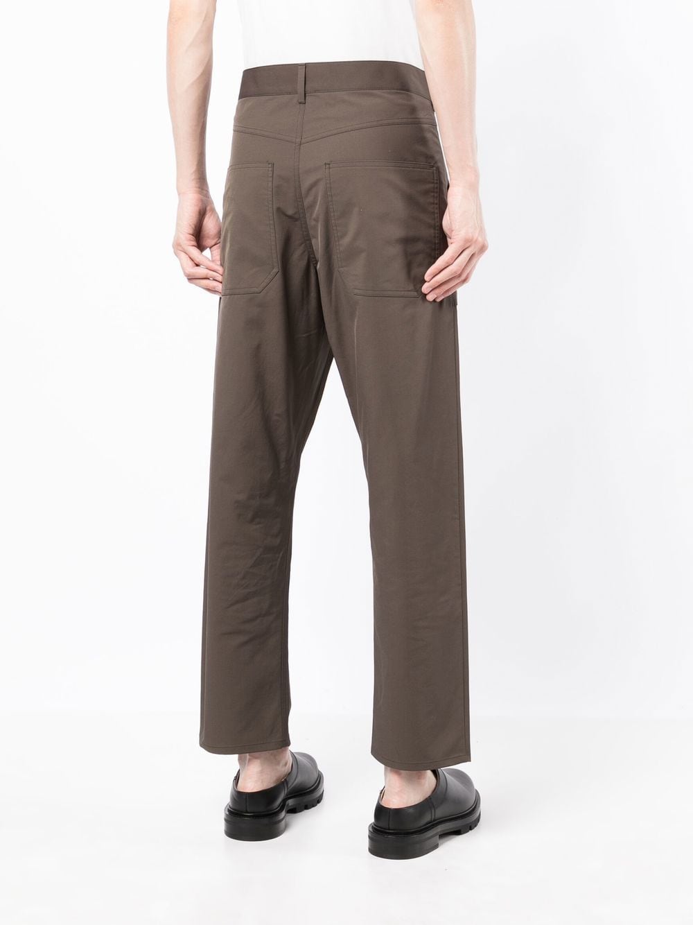 High-Rise Straight-Leg Trousers