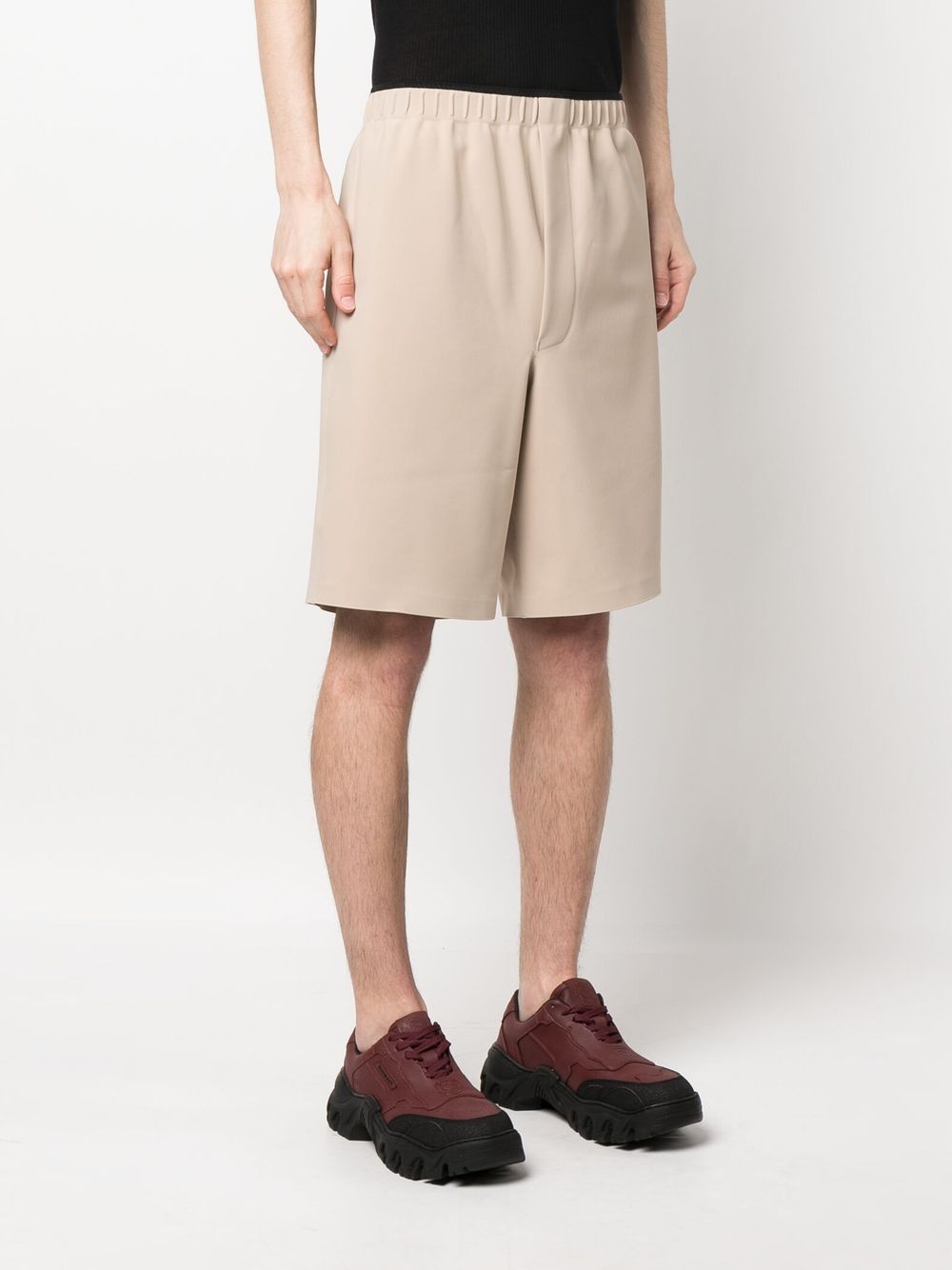 Elasticated-Waistband Shorts