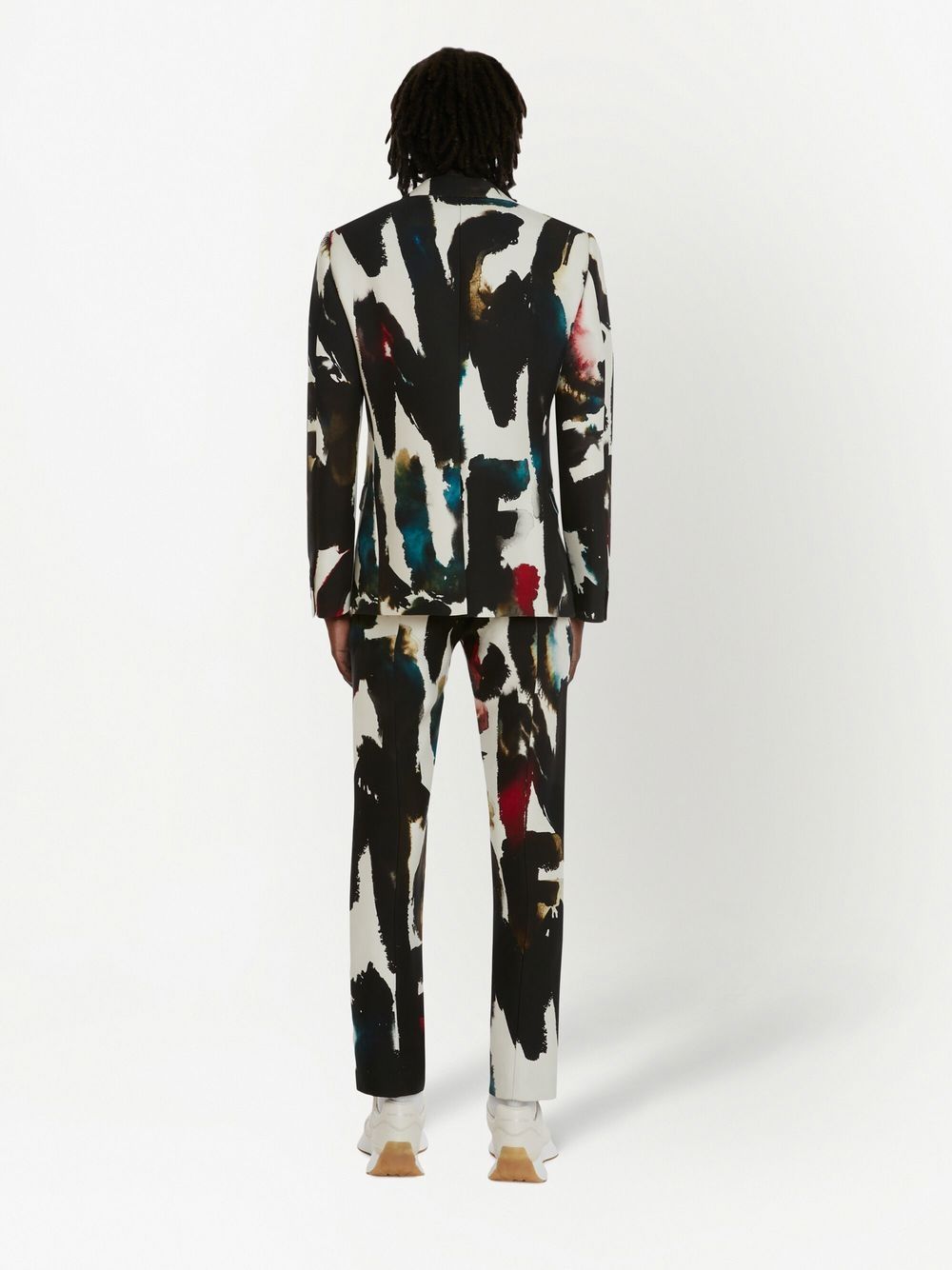 Watercolour Cigarette-Cut Trousers