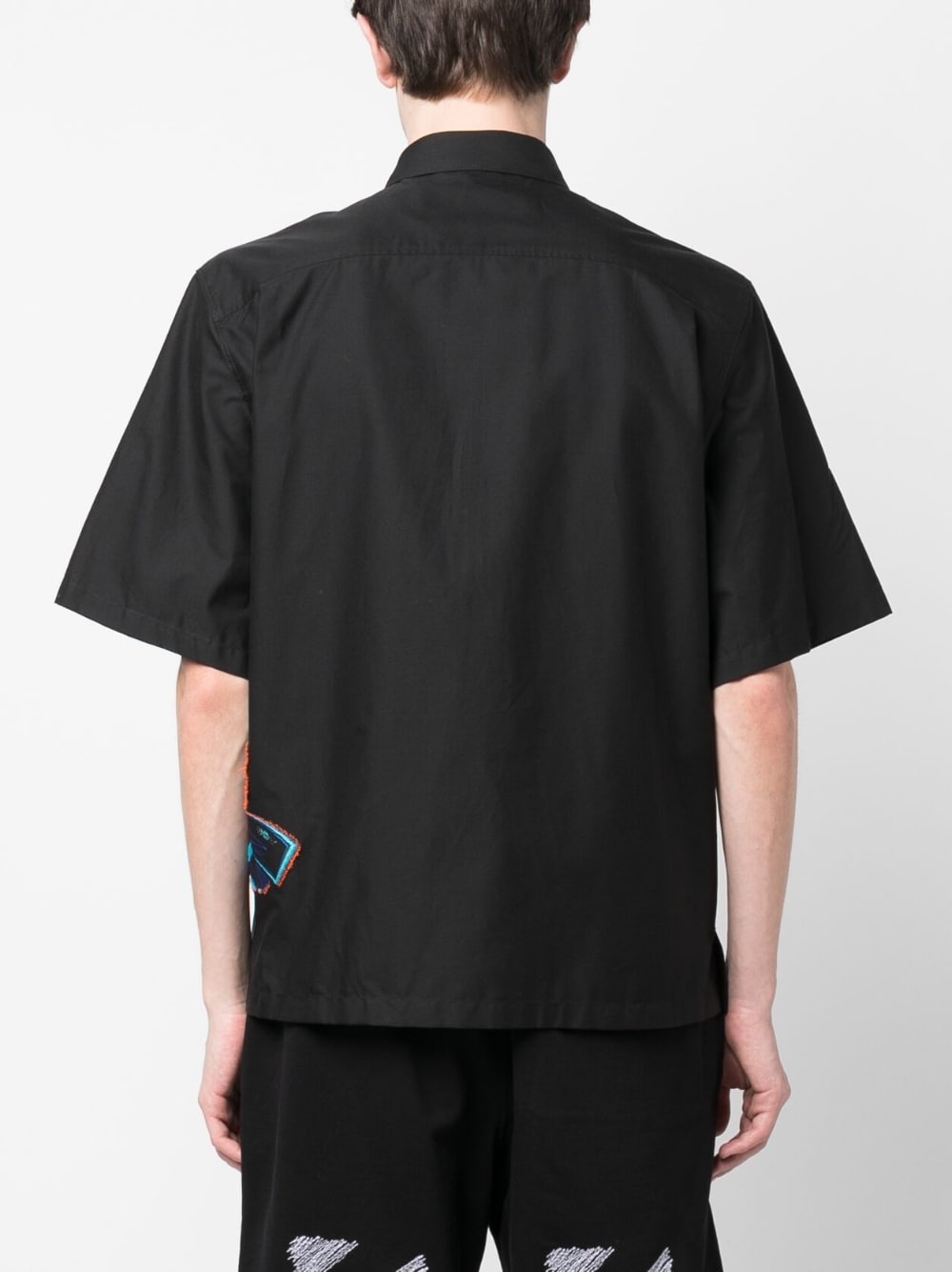 Embroidered-Design Short-Sleeve Shirt