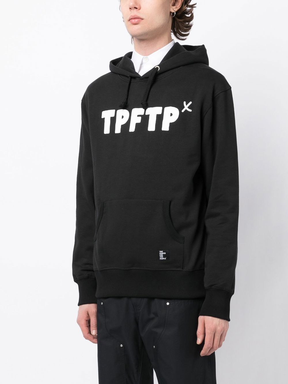 Logo Print Drawstring Hoodie