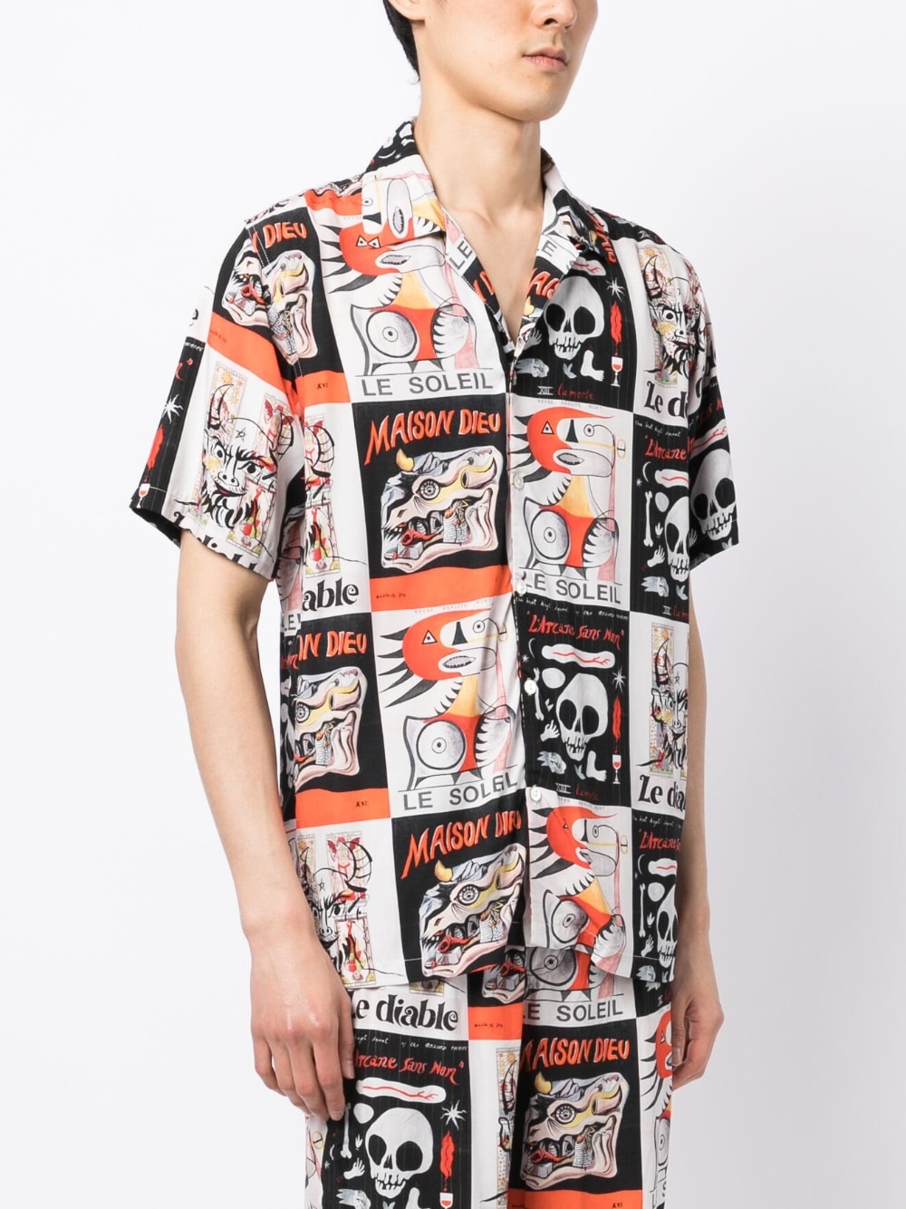 Graphic-Print Short-Sleeve Shirt