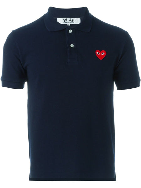 Embroidered Heart Polo Shirt