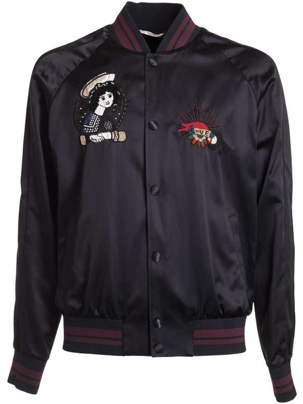 Embroidered Bomber Jacket