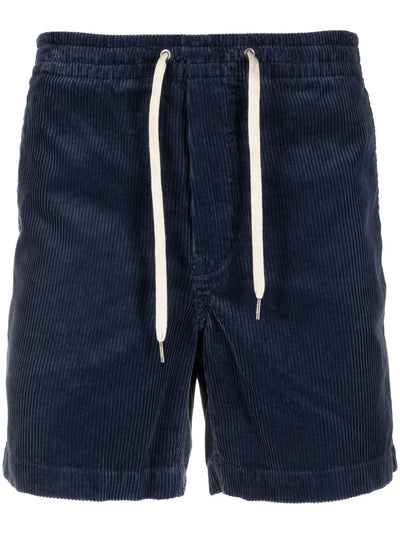 Corduroy Drawstring-Fastening Shorts