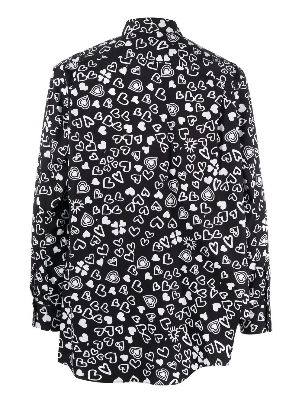 Heart-Print Long-Sleeve Shirt