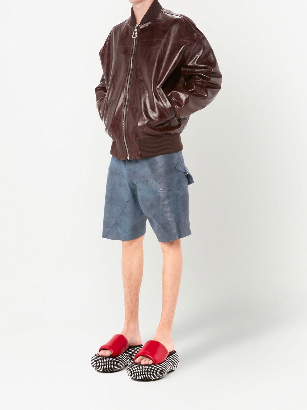 Leather Bomber Jacket