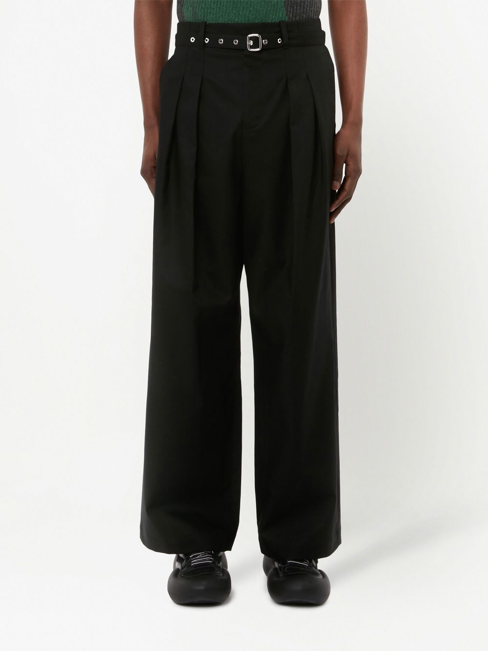 Wide-Leg Tailored Trousers