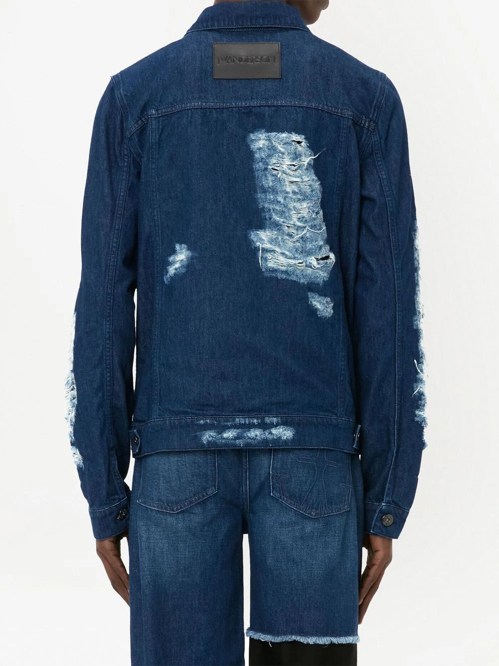 Distressed -Effect Denim Jacket