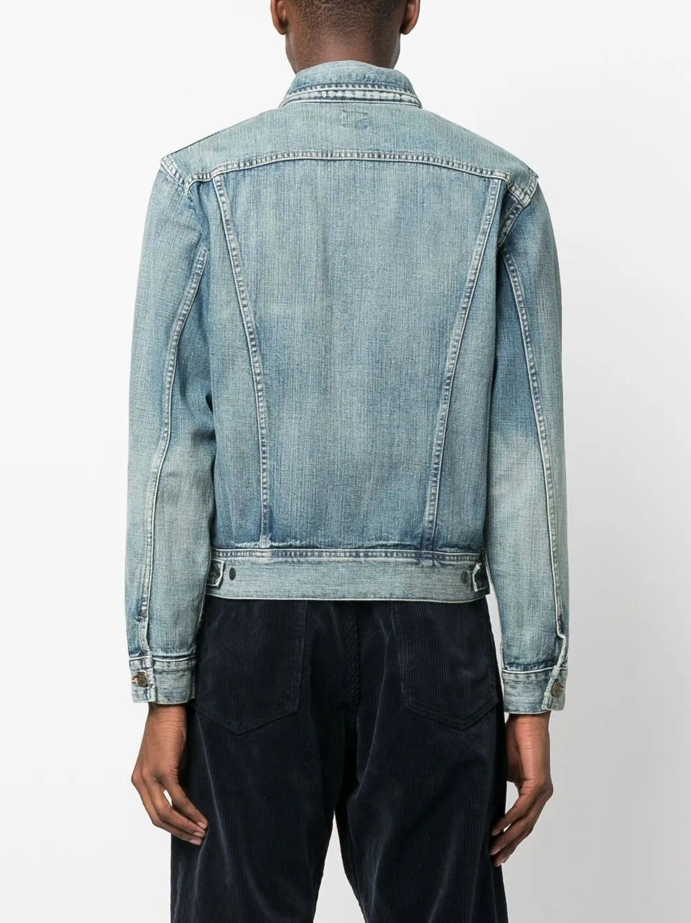 button-down fastening denim jacket