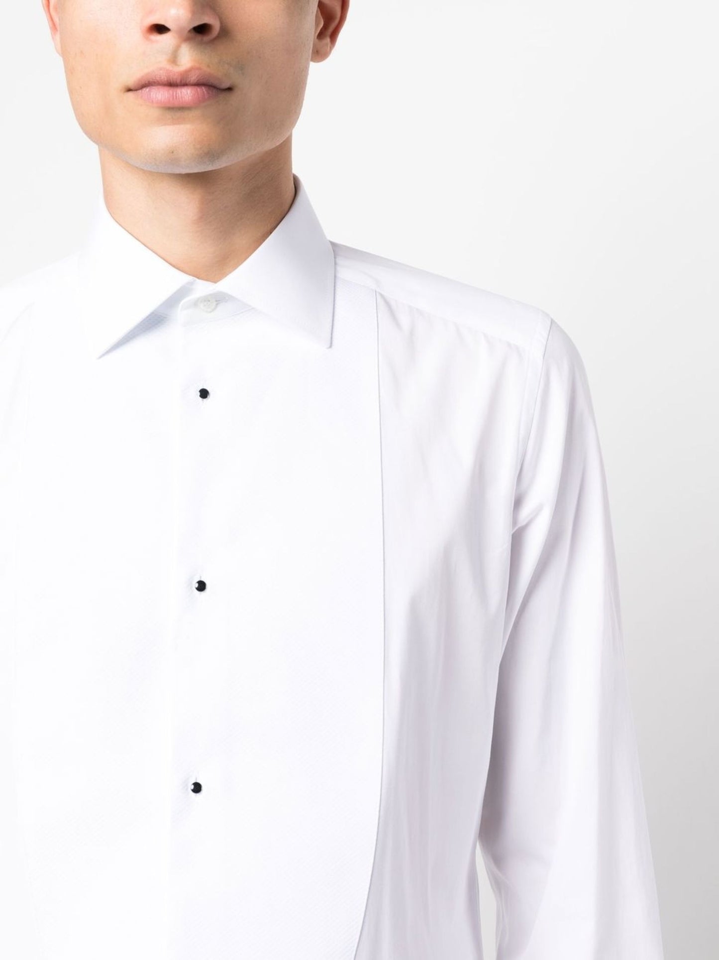 Contrasting Tuxedo Shirt