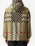 Pixel Check Hooded Jacket