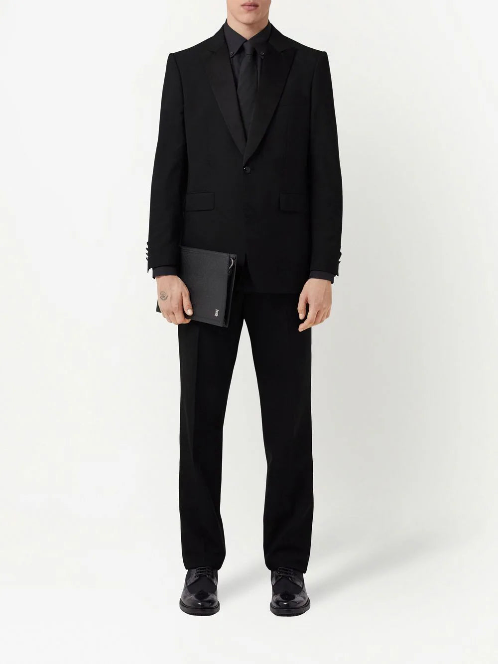 Oak Leaf Crest Jacquard Tuxedo Jacket