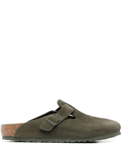 Suede Leather Slip-On Slippers