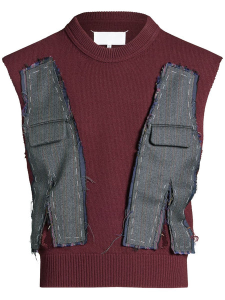 Patchwork Knitted Vest