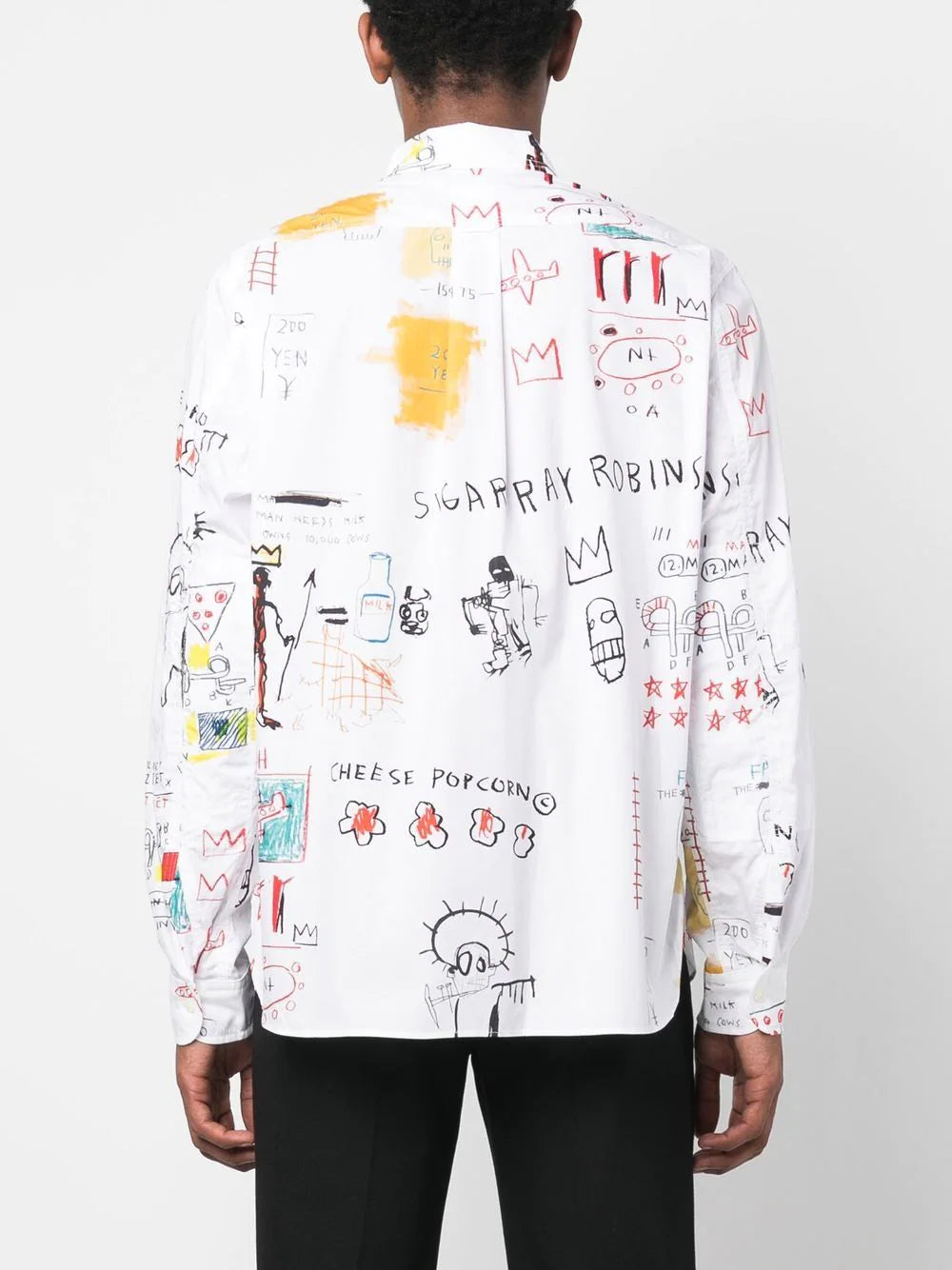 Graphic-Print Long-Sleeved Shirt