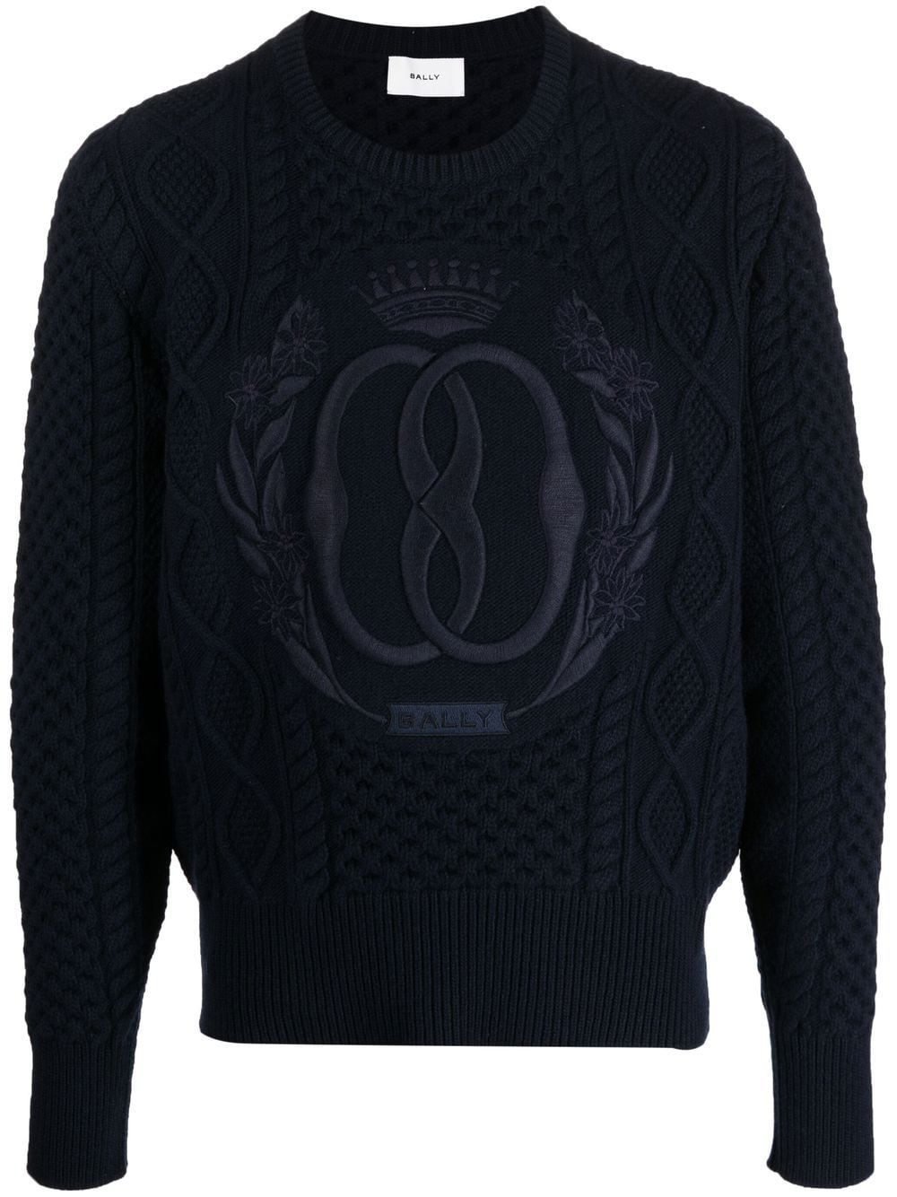 Embroidered Logo Knitted Jumper