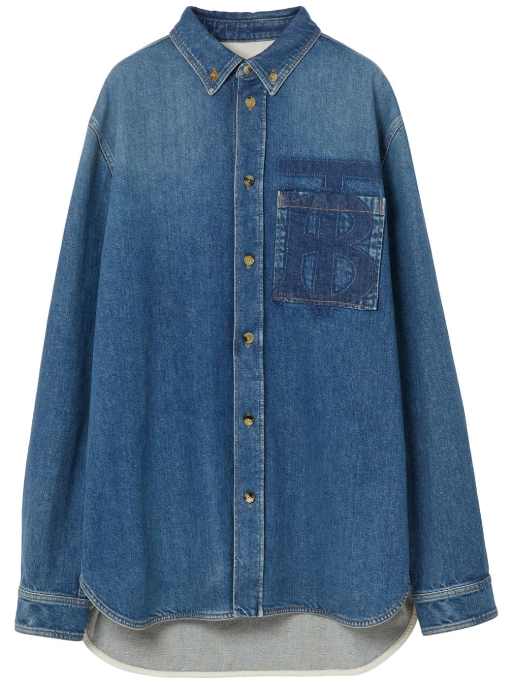 Monogram Motif Denim Shirt