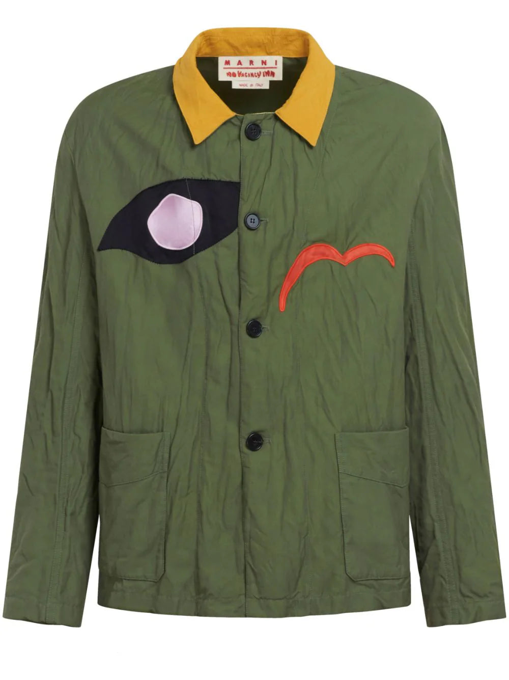 Logo-Patch Shirt Jacket