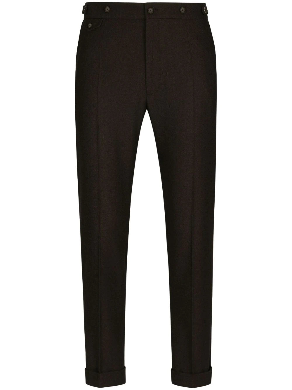 Pressed-Crease Tailored Trousers