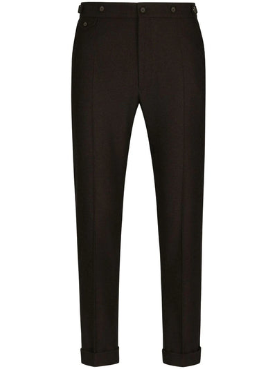 Pressed-Crease Tailored Trousers