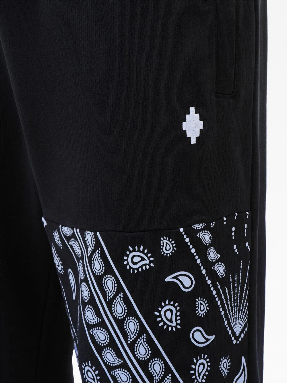 Bandana-Print Panelled Cotton Track Pants