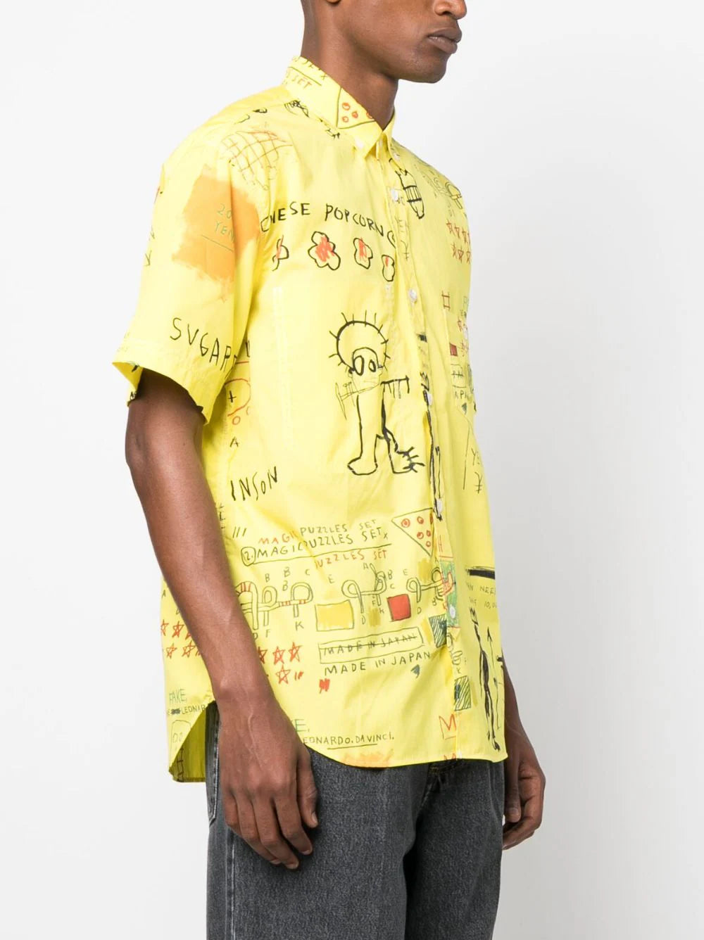 Illustration-Print Cotton Shirt