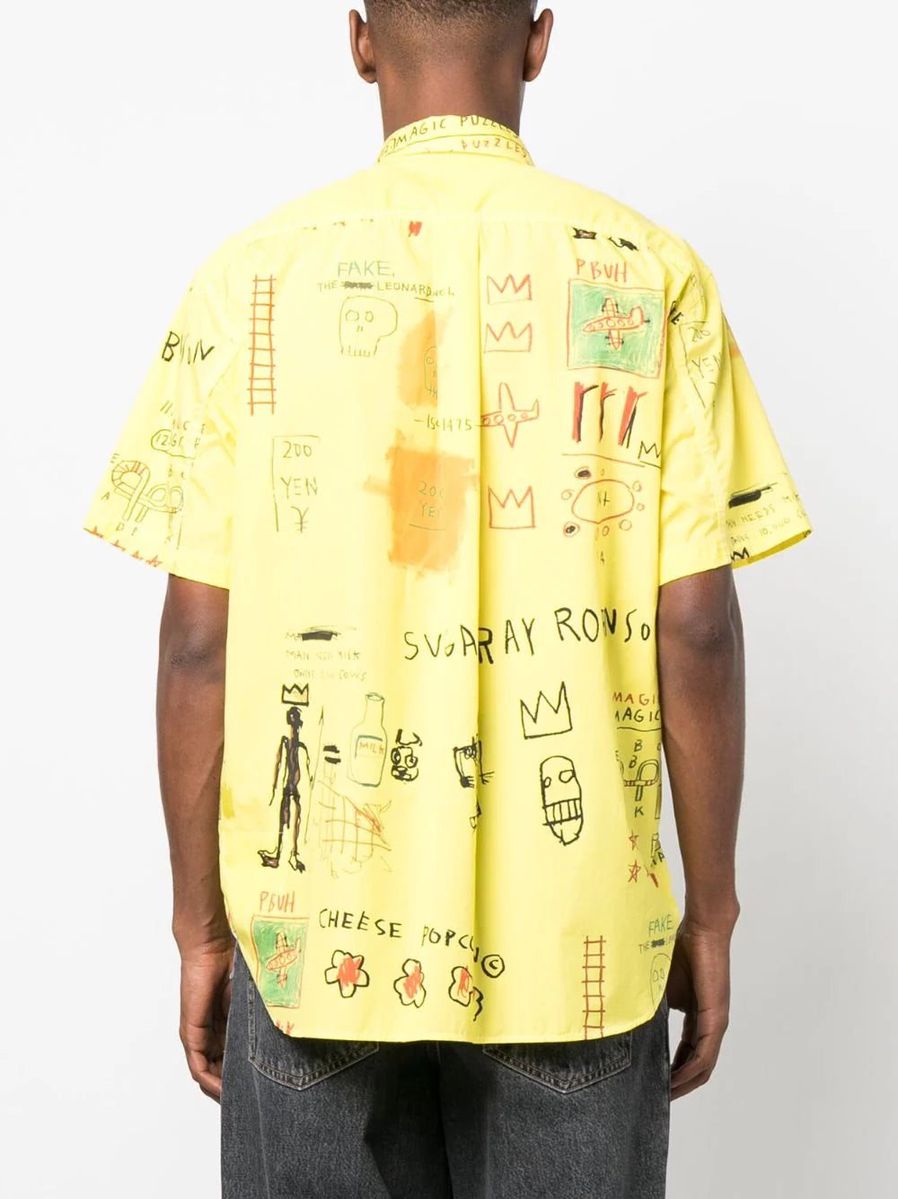 Illustration-Print Cotton Shirt