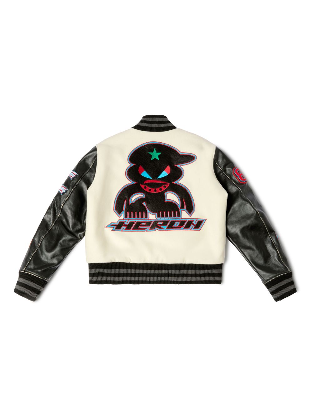 Varsity-Patches Bomber Jacket