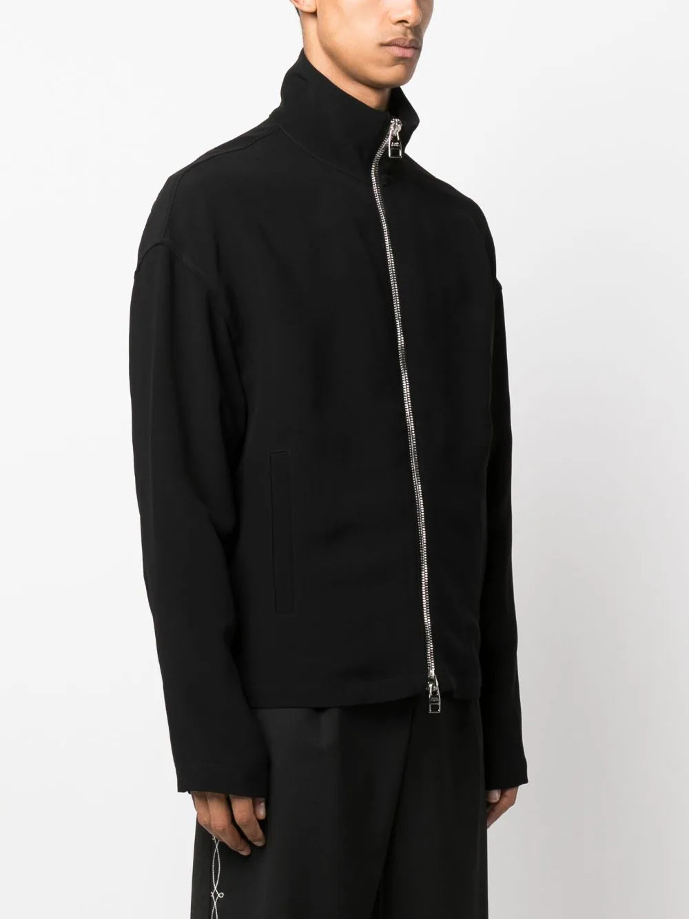 High-Neck Zipped Jacket