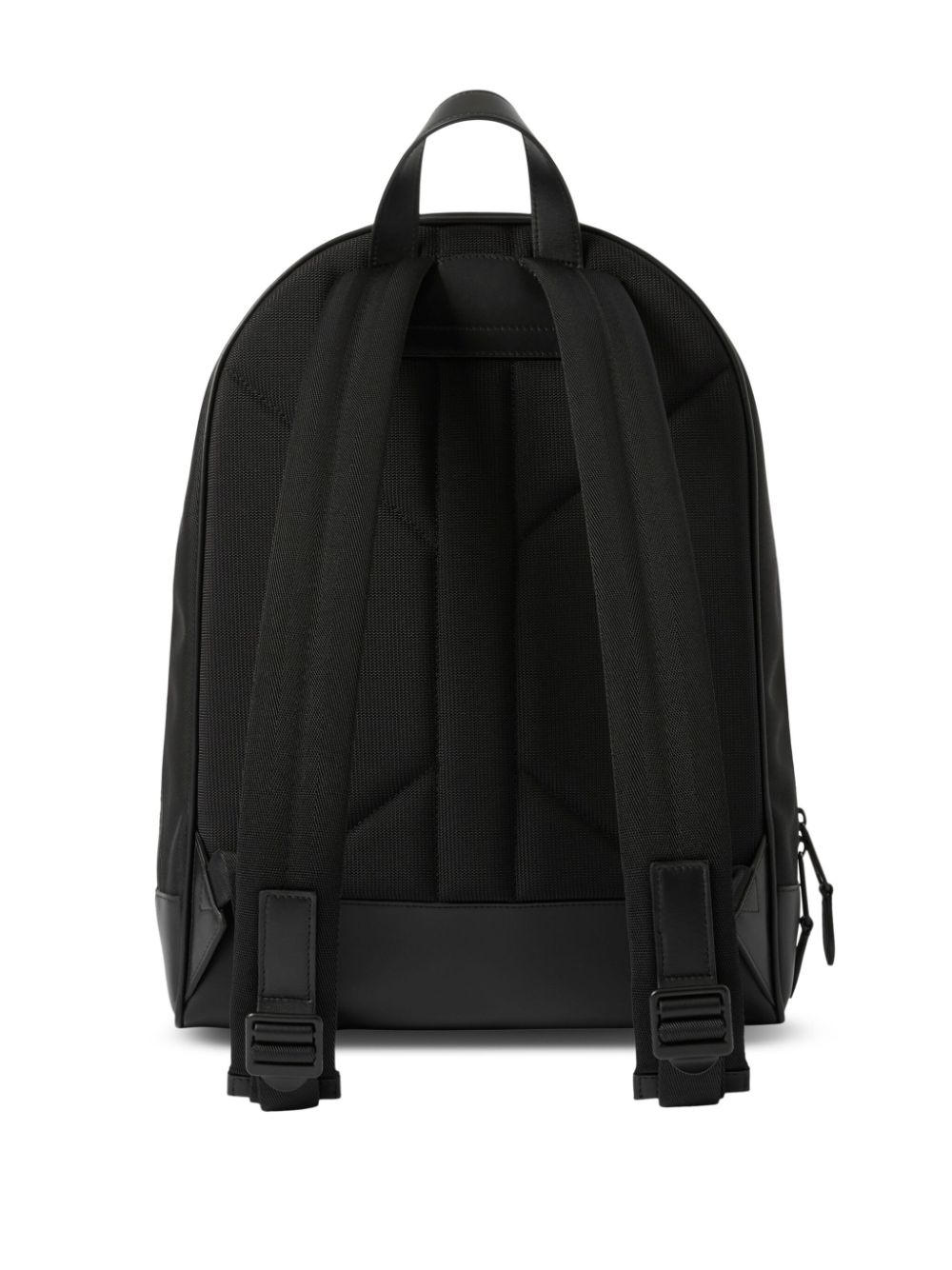 Check-Print Embossed-Logo Backpack