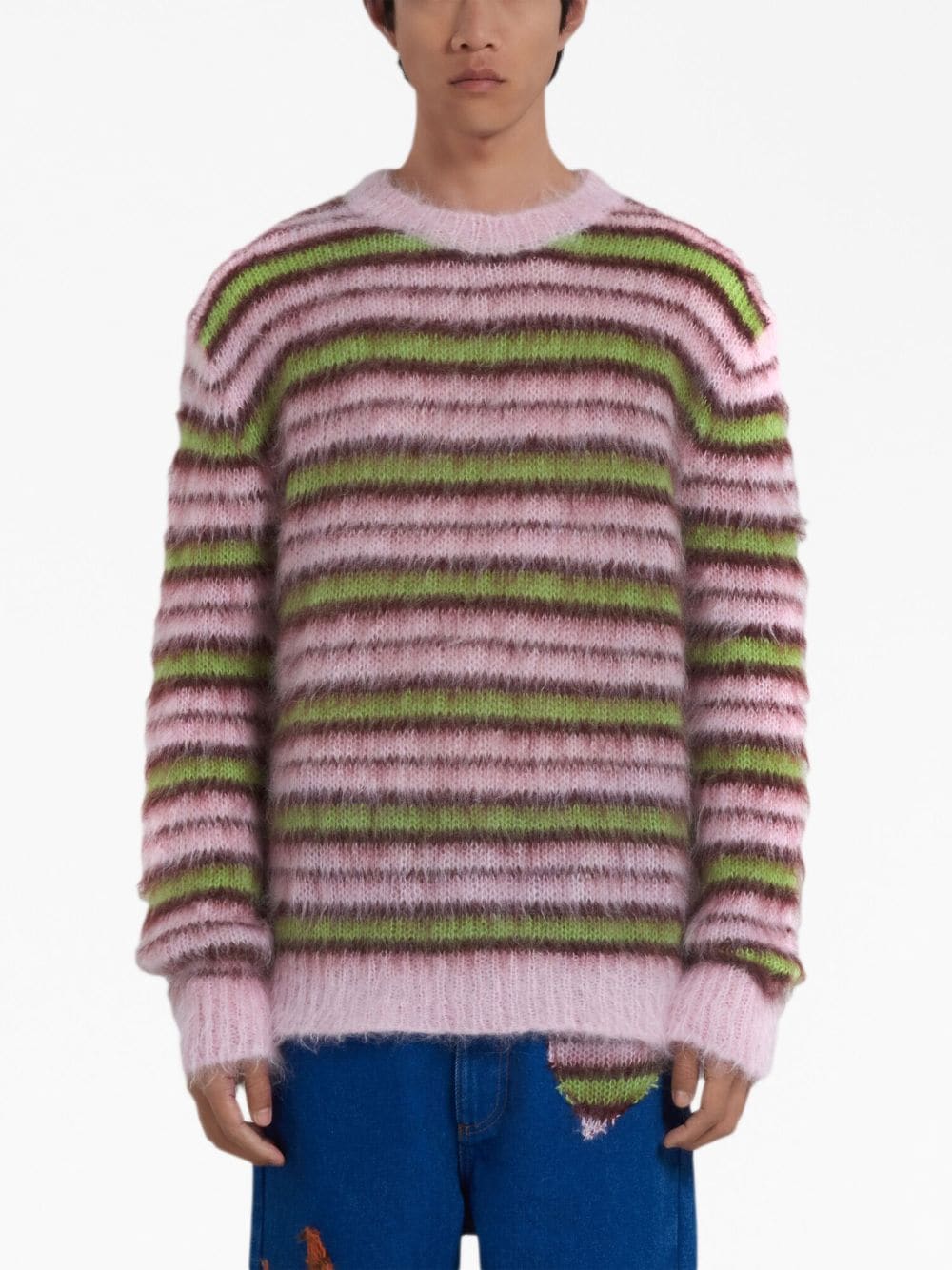 Striped Crew-Neck Jumper