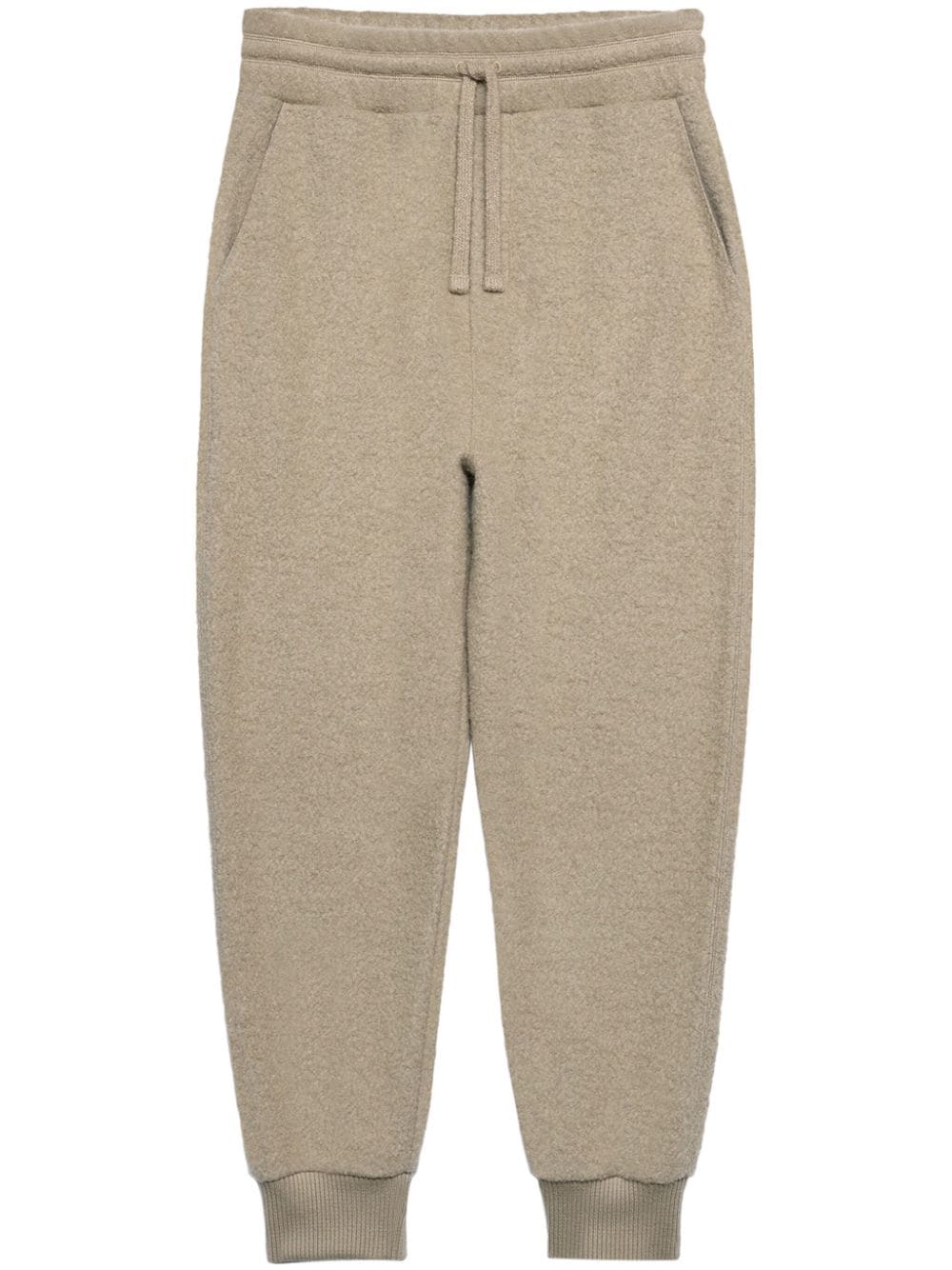 Drawstring Wool-Blend Track Pants