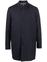 Classic-Collar Cotton Trench-Coat