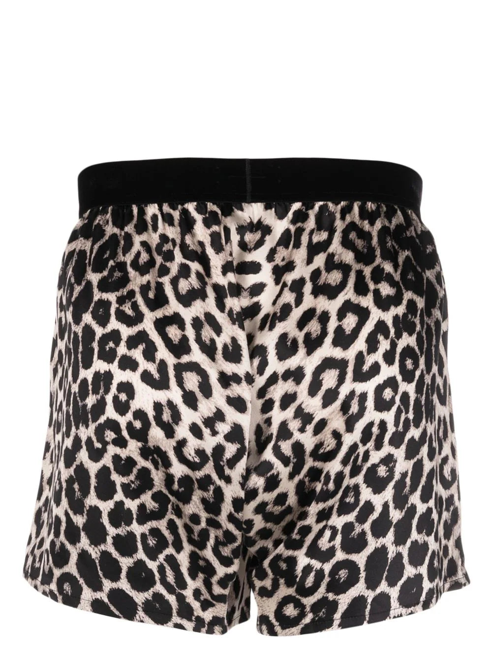 Leopard-Print Silk Boxer