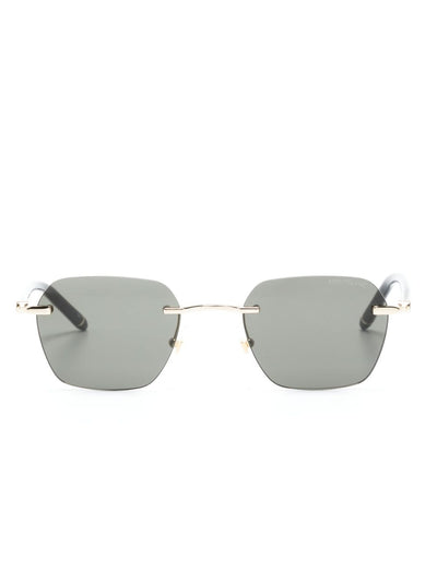 Rimless Square-Frame Sunglasses