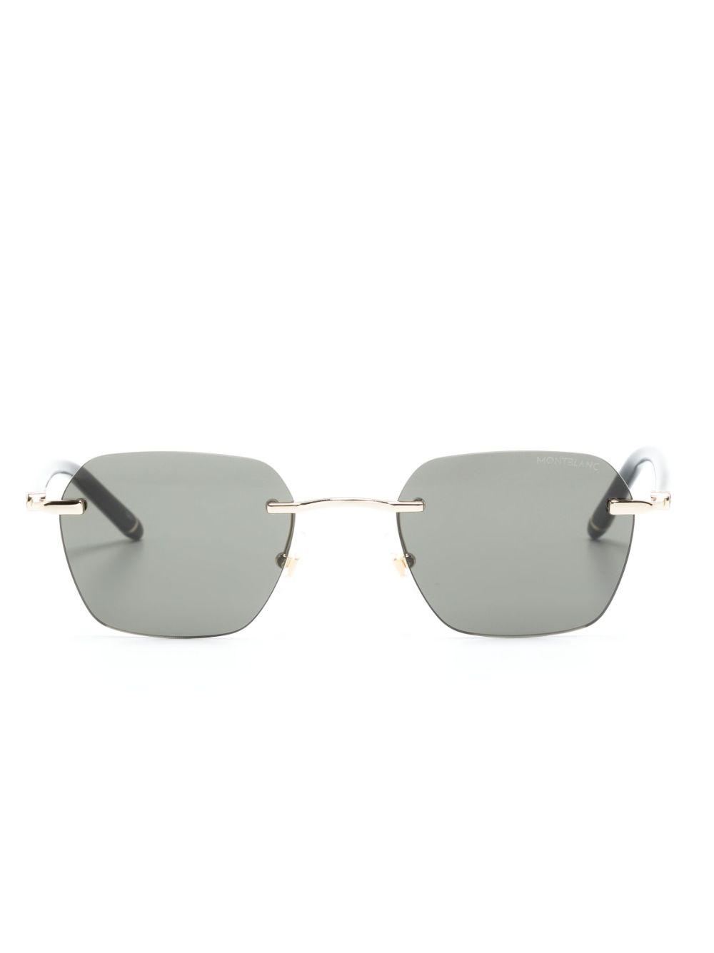 rimless square-frame sunglasses